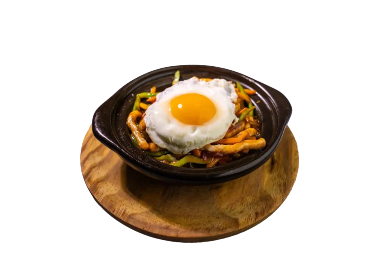 Arroz coreano en cazuela caliente
