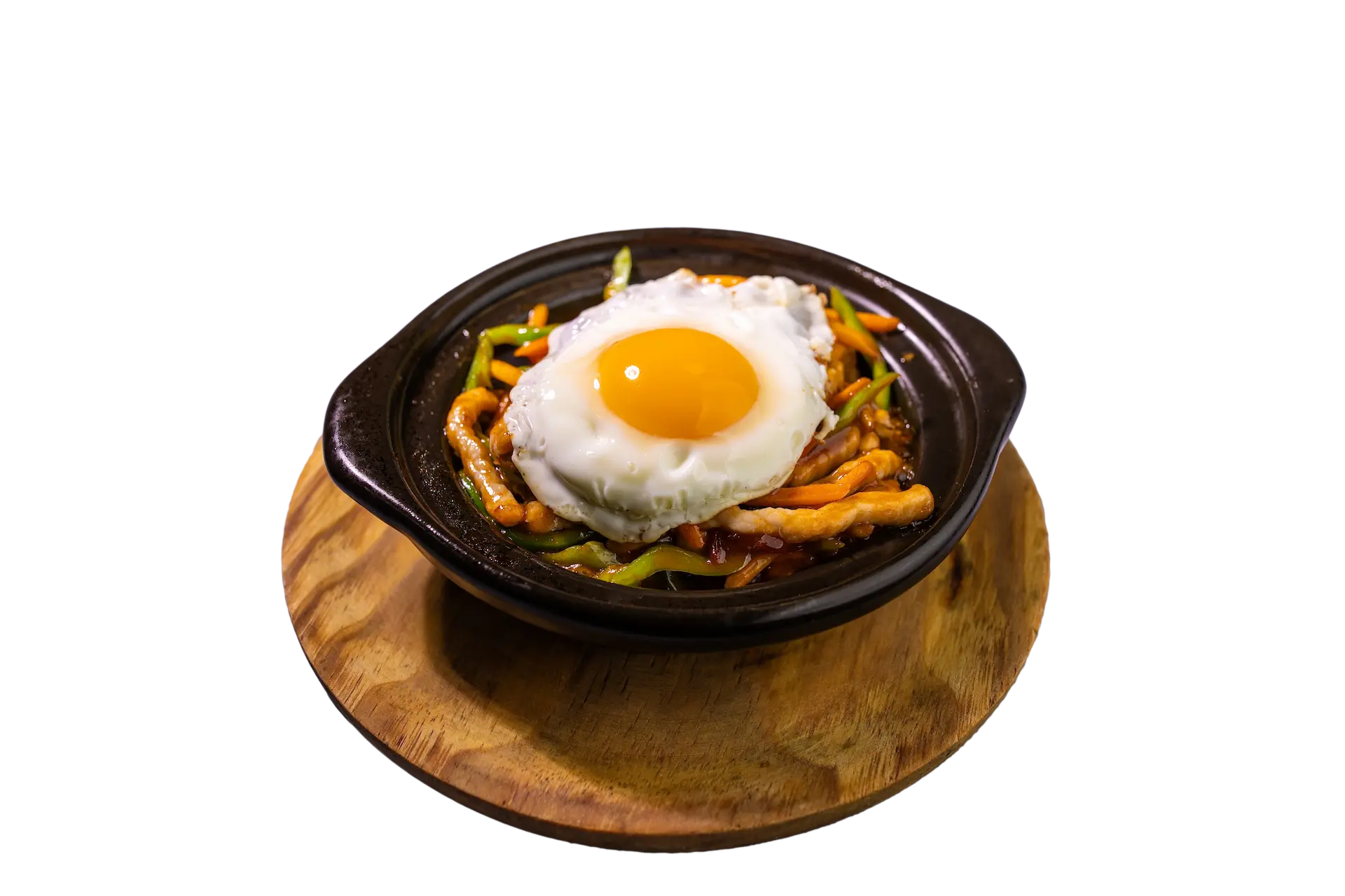 Arroz coreano en cazuela caliente