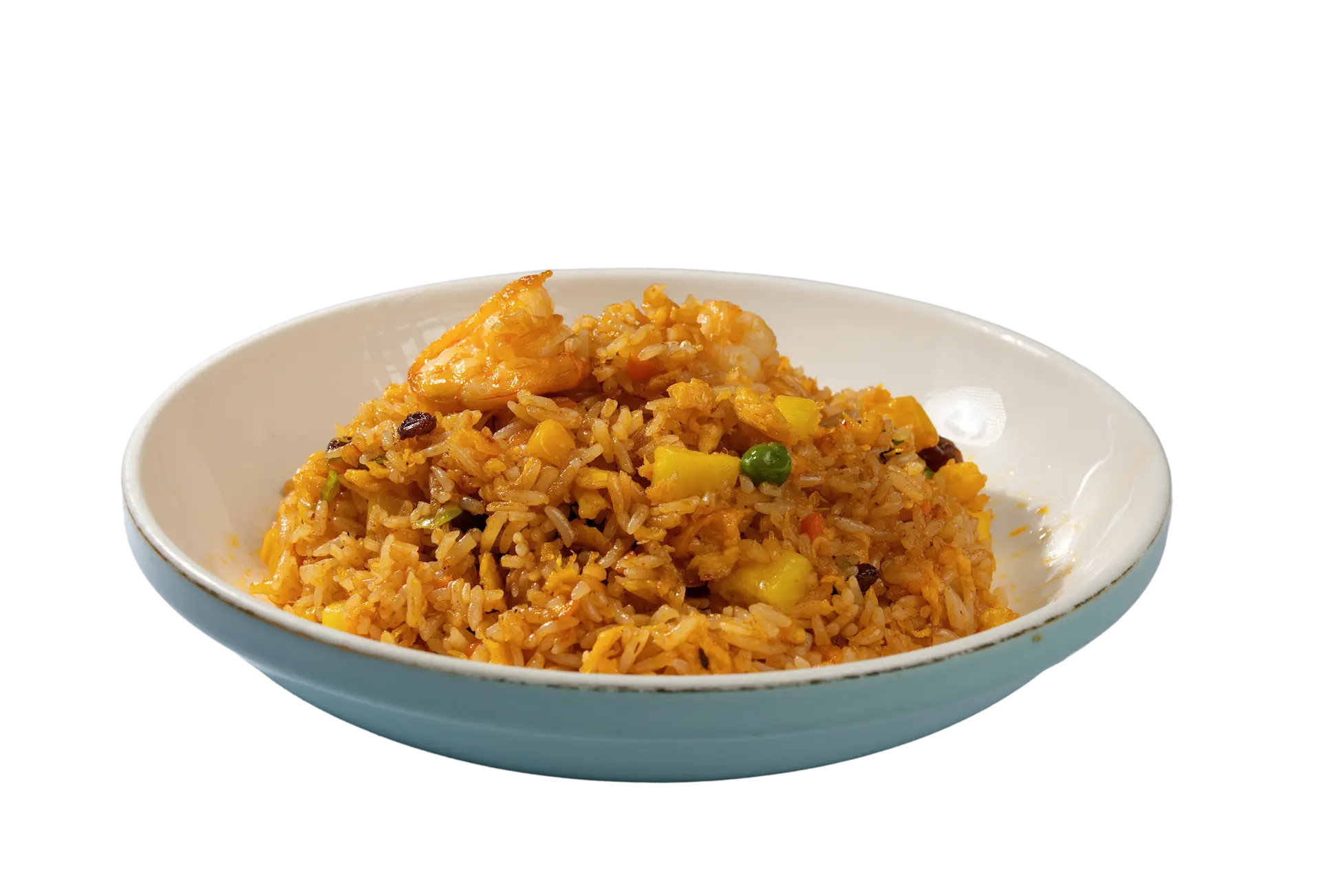 Arroz frito thailandés con piña