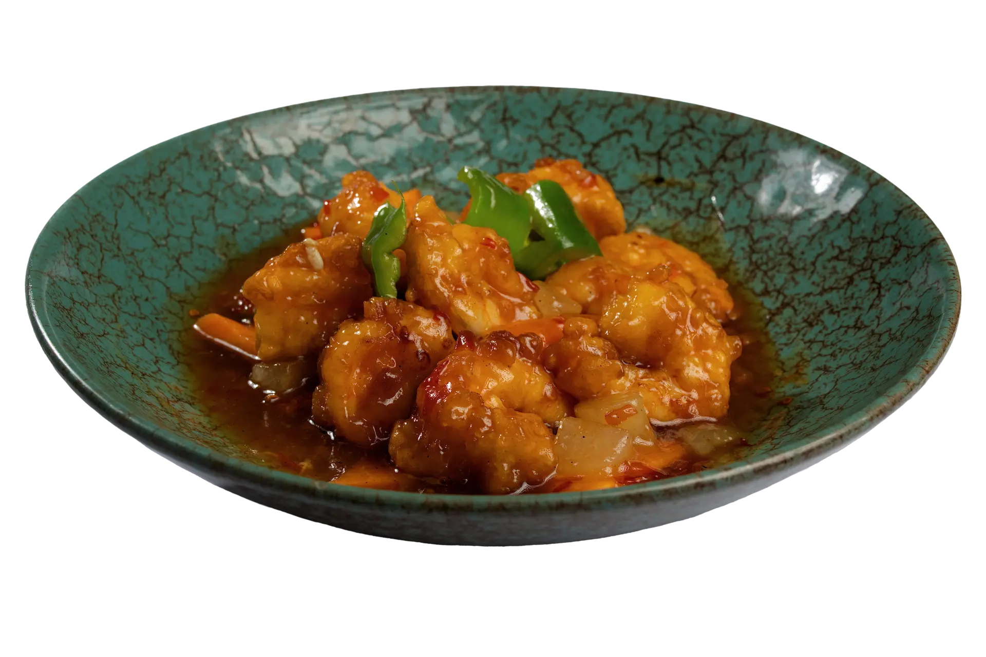 Gambas con salsa agridulce