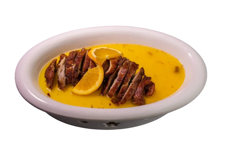 Pato con naranja