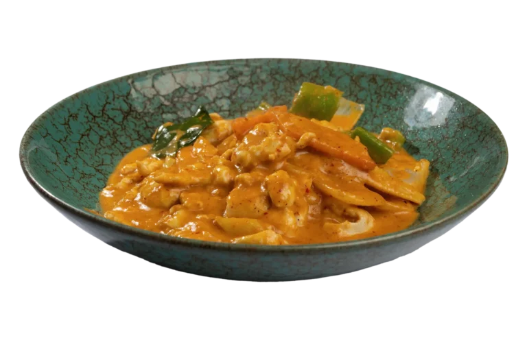 Pollo con curry rojo ??