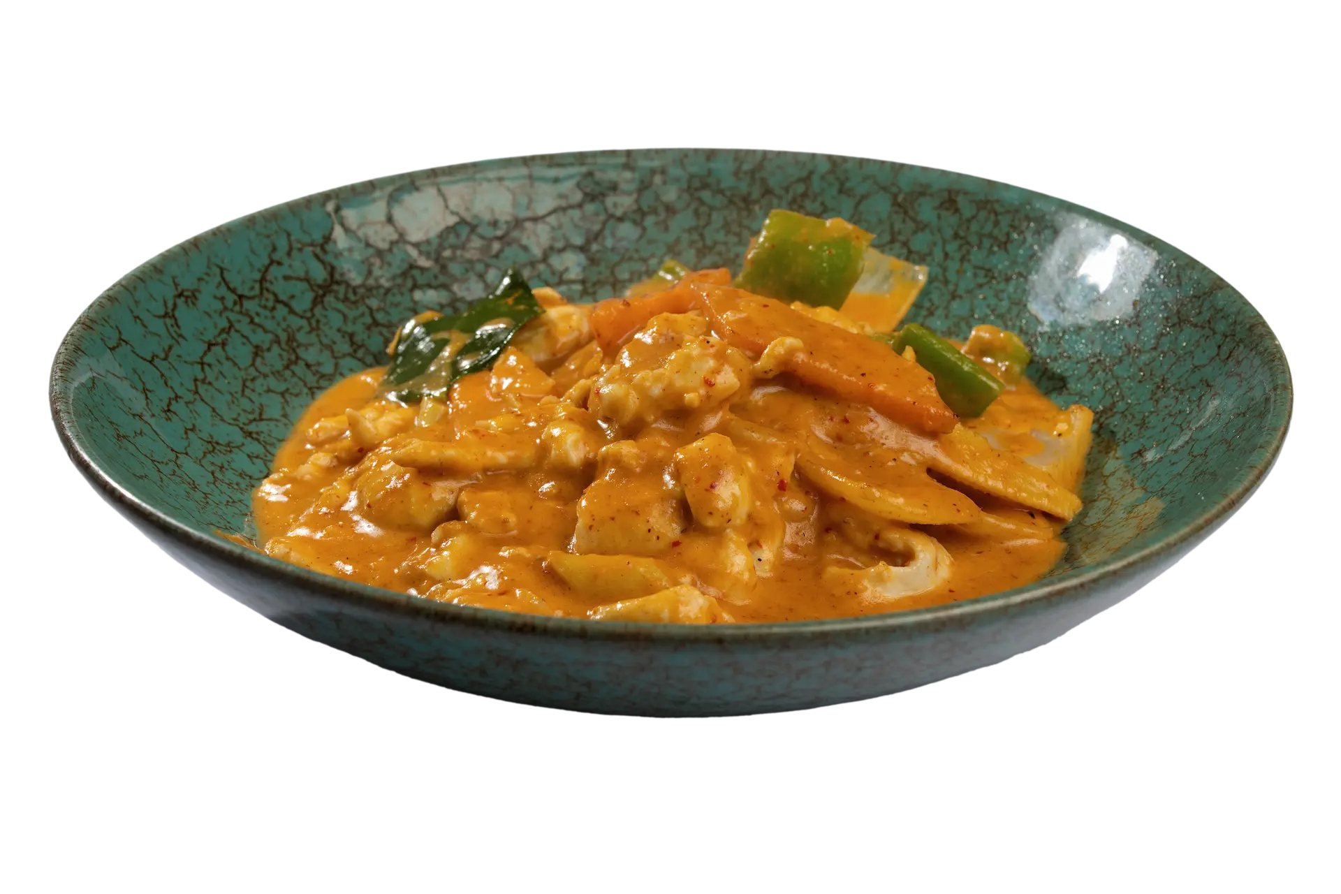 Pollo con curry rojo ??