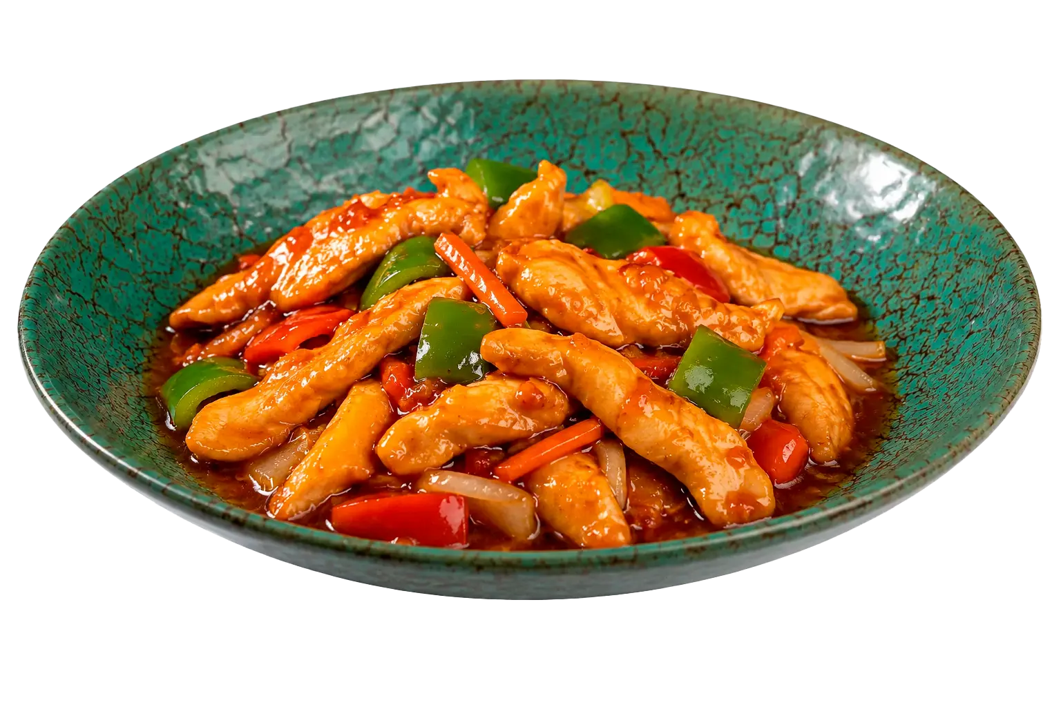 Pollo con salsa agridulce ?