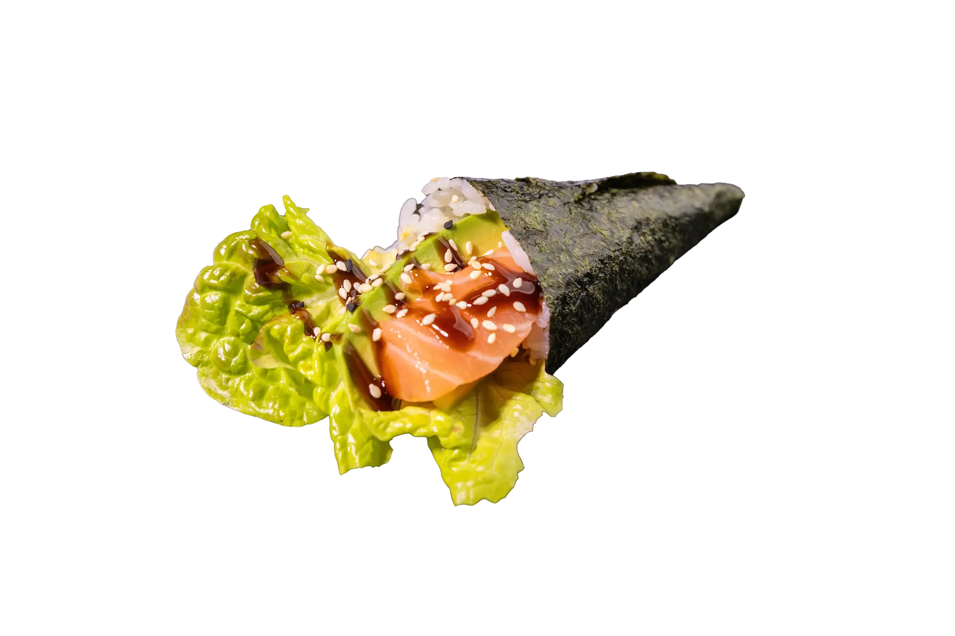 Sake temaki Salmón