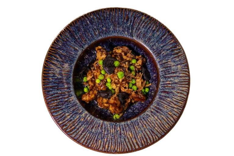 Solomillo cerdo con ajo negro
