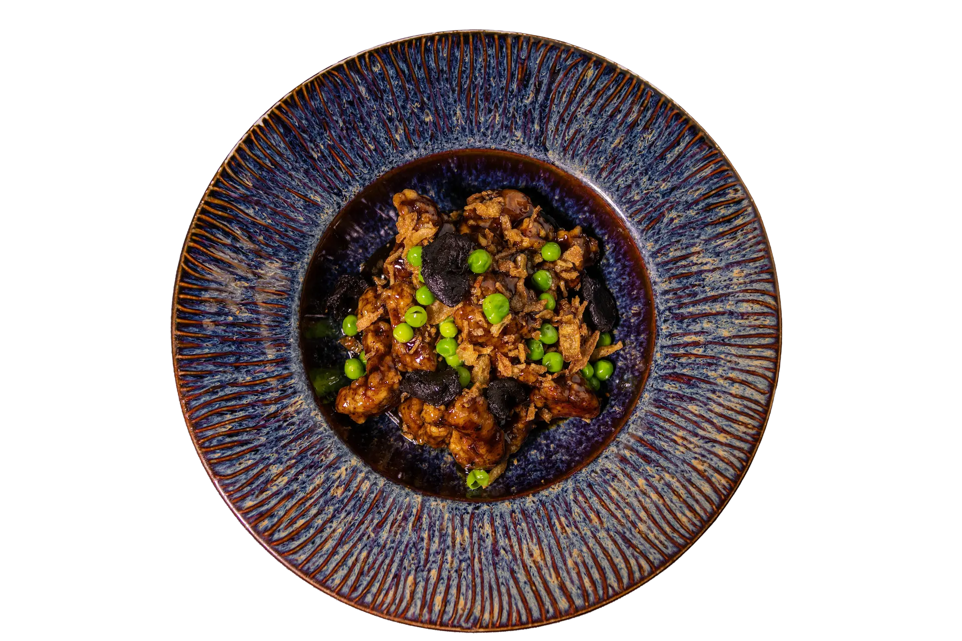 Pork sirloin with black garlic