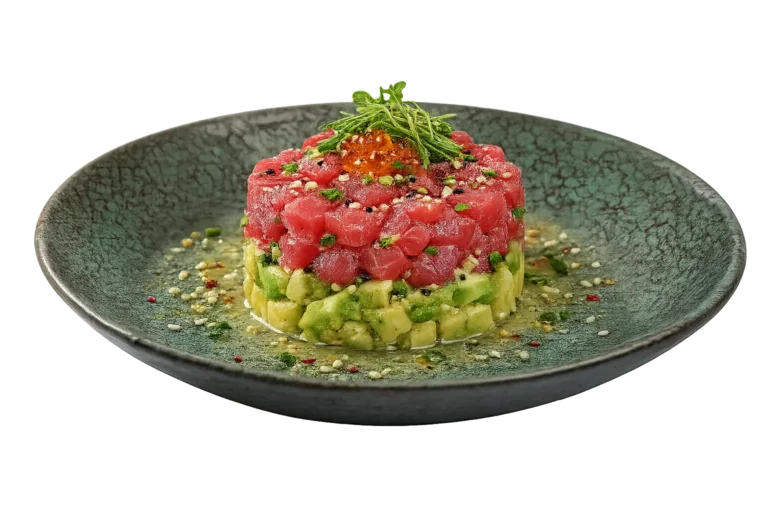 Súper tartar de atún con aguacate