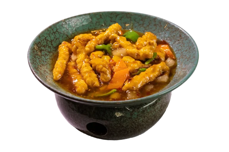 Cerdo con salsa agridulce