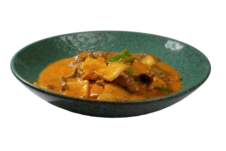 Ternera con curry rojo