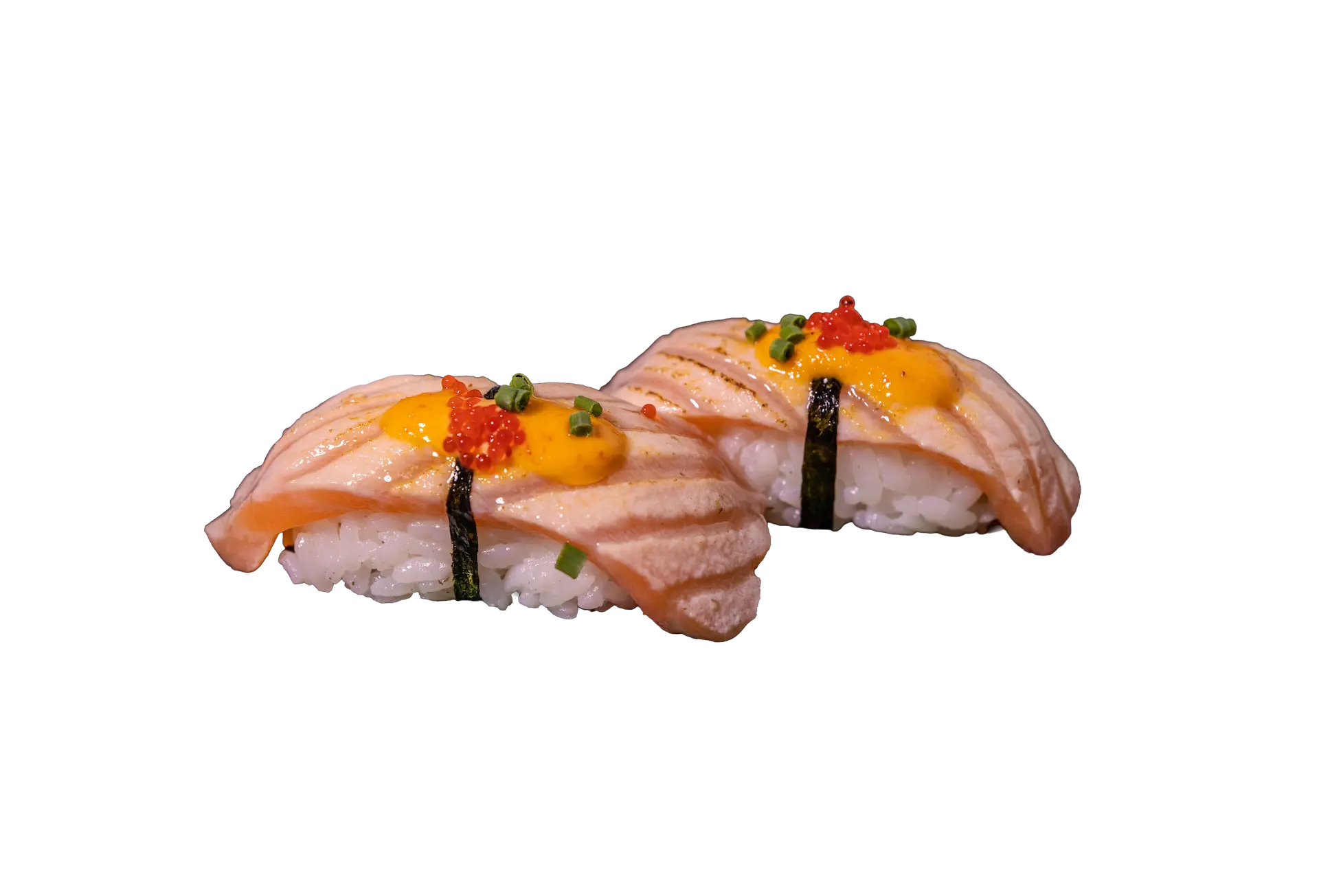 Flambéed Salmon